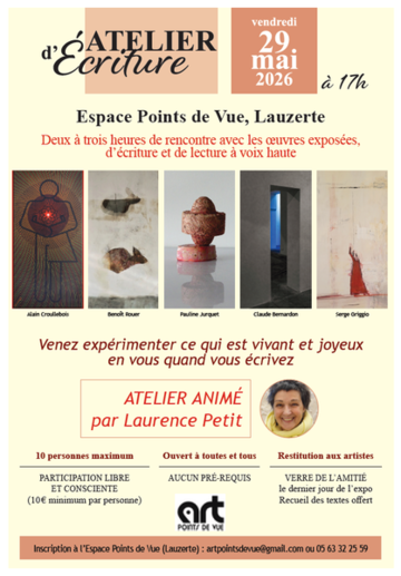 Atelier d'écriture à la galerie Art Points de Vue 