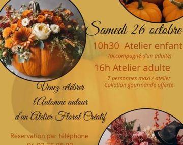 Ateliers Citrouilles fleuries 