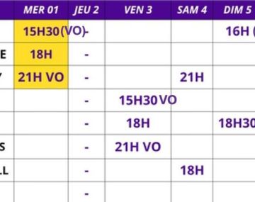 Au cinéma du 1er au 7 juillet 
