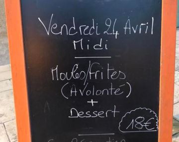 Repas Moules-frites à volonté 