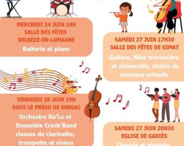 Ecole de musique : batterie et piano 