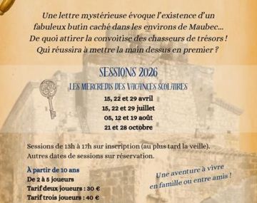 Escape game : Le trésor disparu de Maubec 