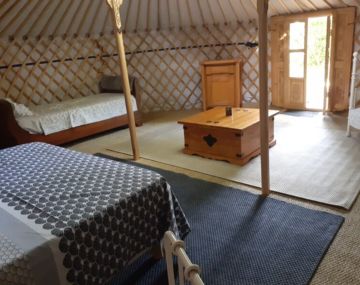 Alojamiento y desayuno en una yurta 