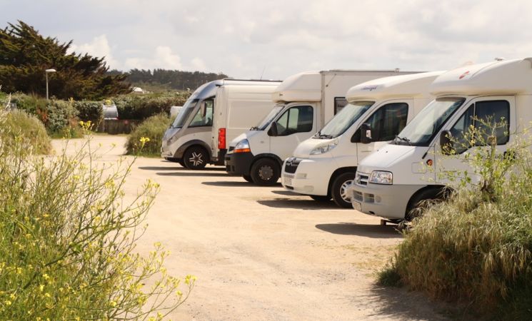 aire de camping car à guidel-plages, près de Lorient et des plages (Morbihan, 56)