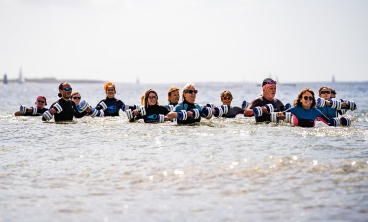 Aquaskol à Larmor-Plage et Ploemeur, activité sportive en bord de mer dont marche aquatique, marche sportive et Aquagym (Morbihan,56)