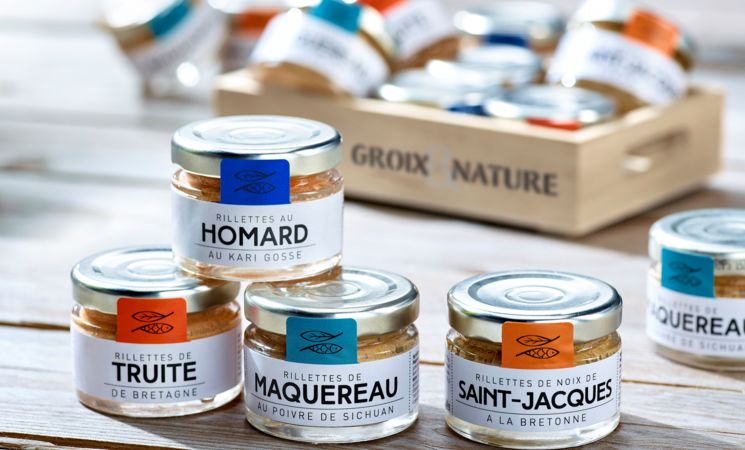 Coffrets cadeaux gourmands à la conserverie de Groix, Port-Tudy, l’ile de Groix, Lorient Bretagne Sud (Morbihan, 56)