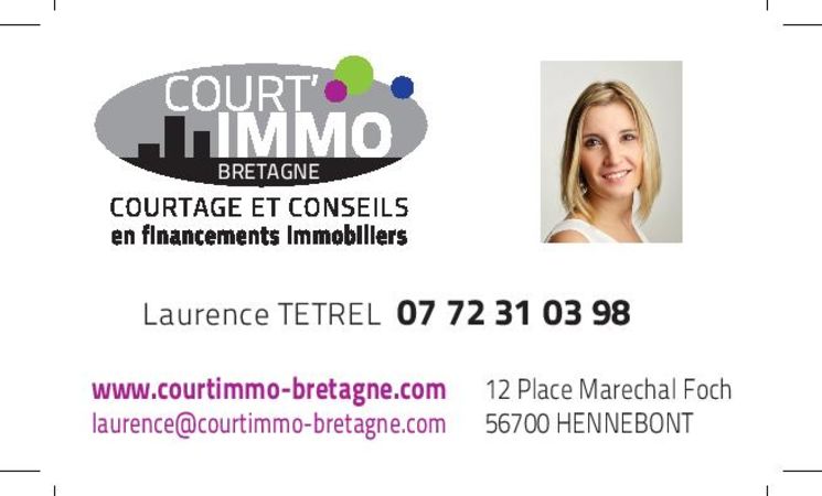 Court'immo-Bretagne, courtage et conseils en financements immobiliers à Hennebont, proche Lorient Bretagne Sud (Morbihan, 56)