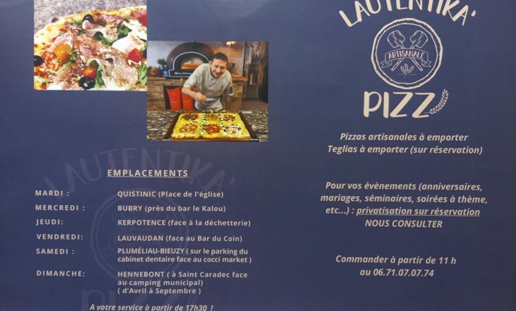 Découvrez des pizzas contemporaines aux saveurs d’Italie à Lautentika'Pizz, proche de Lorient (Morbihan, ) Bretagne sud