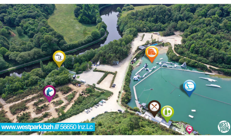 Découvrez les 5 activités du parc de loisirs en plein air, le West Park de Inzinzac Lochrist à 25 min. de Lorient, Bretagne Sud (Morbihan, 56)