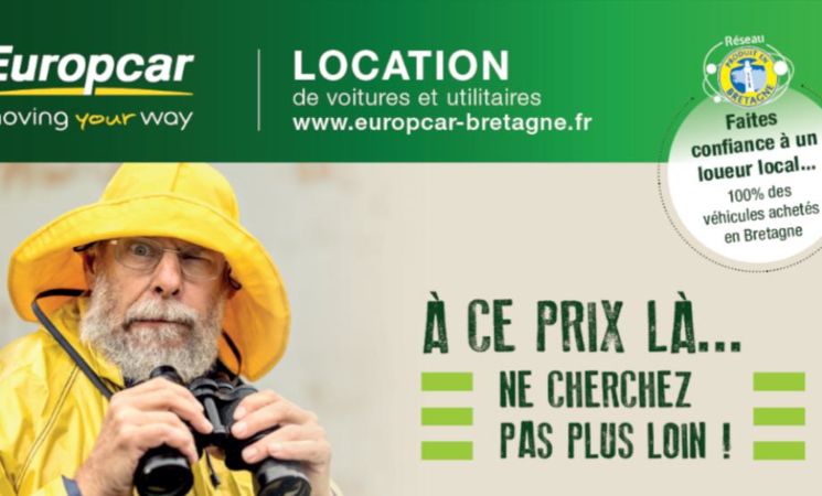 Europcar à Lorient, à la gare, location voitures tourisme (Morbihan, 56)