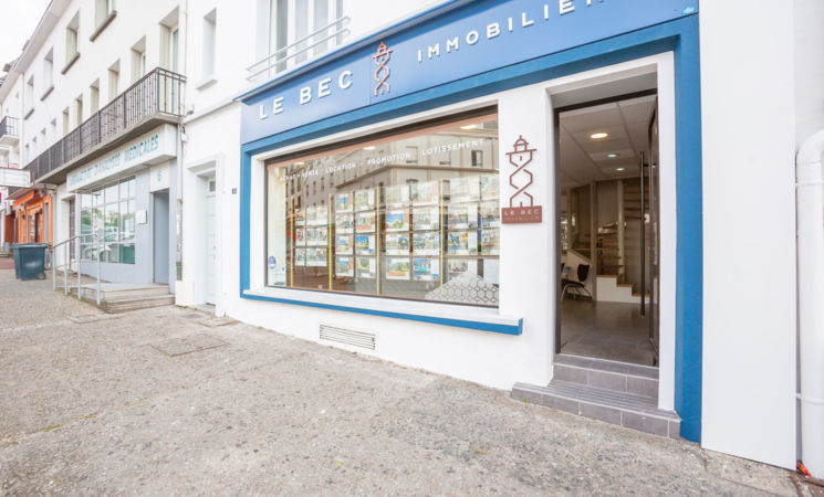 L'expertise de la vente, la gestion/location, l'entreprise et la promotion avec l'Agence LE BEC IMMOBILIER à Hennebont, proche Lorient Bretagne Sud (Morbihan, 56)