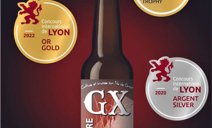 La bière de Groix au poivre médaille d'or ou argent de nombreux concours, à Lorient Bretagne Sud (Morbihan, 56)