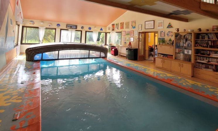 La piscine des chambres d_hôtes du domaine des Sources, Landévant, près de Lorient (Morbihan, 56) Bretagne Sud