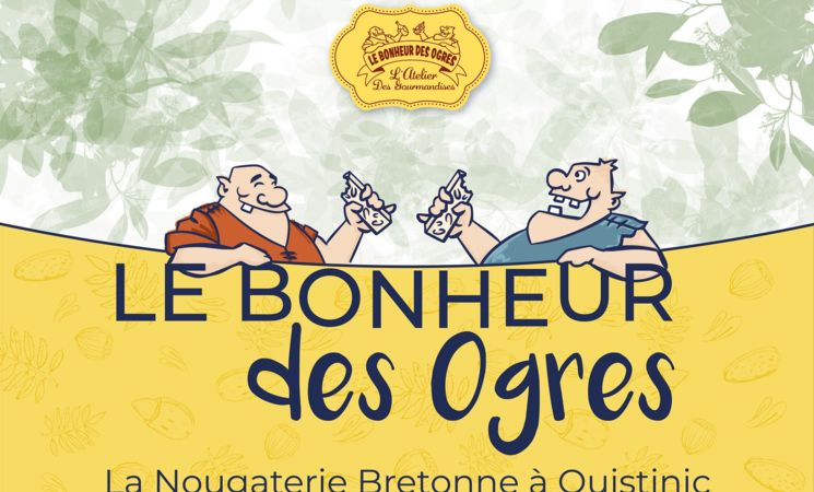 Le Bonheur des ogres, la nougaterie bretonne fabriquée à Quistinic, près de Lorient (Morbihan, 56), Bretagne Sud