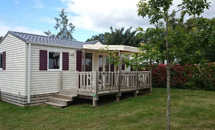 Location de vacances en Mobil home au Camping Entre Terre et Mer 3 étoiles à Pont-Scorff, proche Lorient Bretagne Sud (Morbihan, 56)