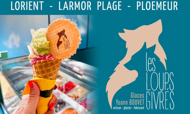 Les Loups Givrés, glaces artisanales, producteur local à Lorient et Larmor-Plage (Morbihan 56)