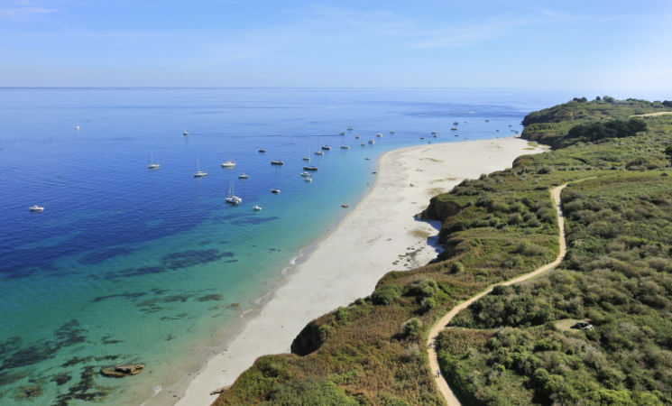 Randonnez le long de la plage des Grands Sables de l'île de Groix avec la Compagnie Océane de Lorient Bretagne Sud (Morbihan, 56)