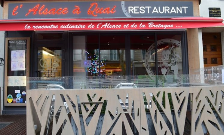Restaurant l'Alsace à Quai, restaurant tradionnel avec terrasse à Lorient, centre ville (Morbihan, 56)