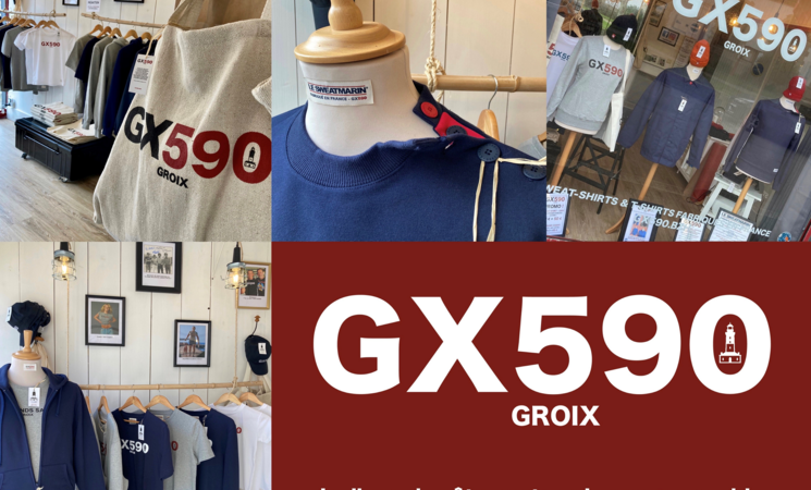 Vêtements dessinés sur l'île et fabriqués en France chez GX590, sur l'ïle de Groix, proche Lorient Bretagne Sud (morbihan, 56)