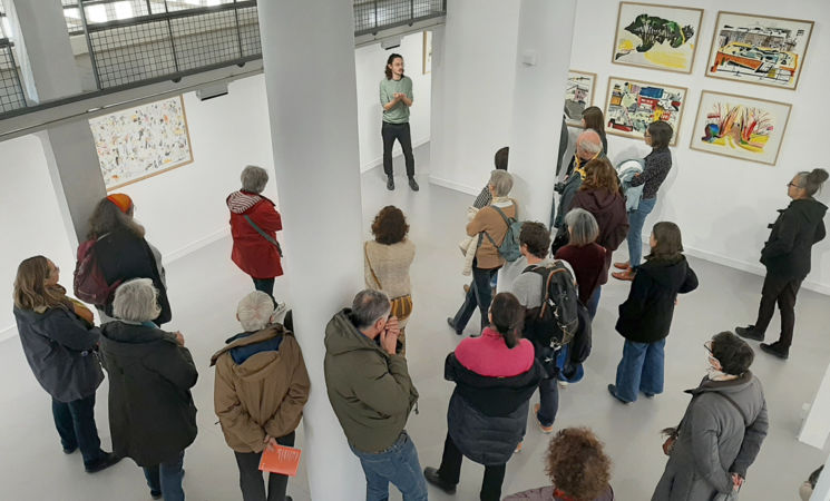 Visite commentée_exposition de Yann Kebbi - 2023 - Galerie du Faouëdic à Lorient (Morbihan, 56)