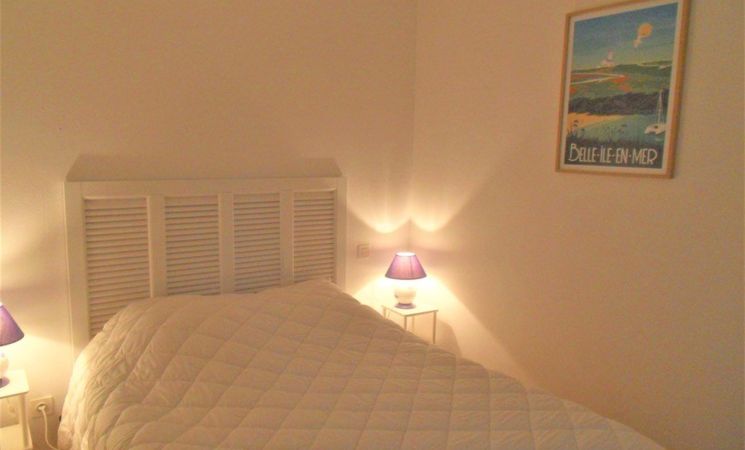 appartement 3 pièces 6 personnes avec une magnifique vue mer à proximité de Lorient, Groix et Guidel-Plages, chambre avec lit 2 personnes (Morbihan, 56)