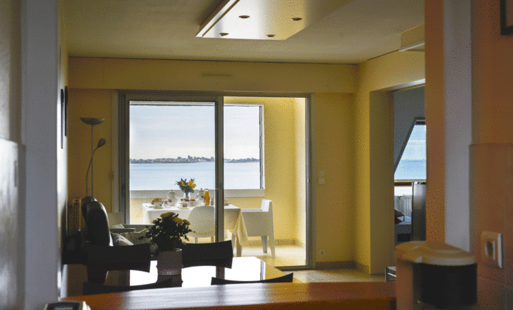 Appartement 5 personnes à Larmor-Plage, vue mer, appartement ensoleillé et cosy (Morbihan, 56)