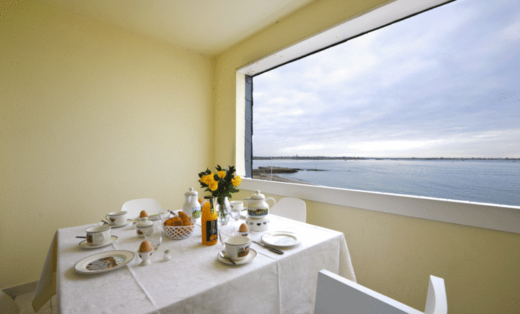 Appartement 5 personnes avec superbe vue mer à Larmor-Plage (Morbihan, 56)