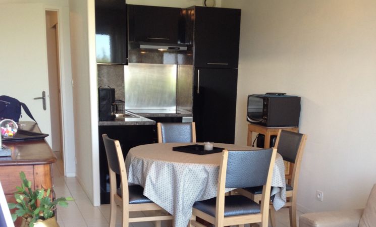 Kitchenette fonctionnelle, appartement 4 personnes, Larmor-Plage (Morbihan 56)