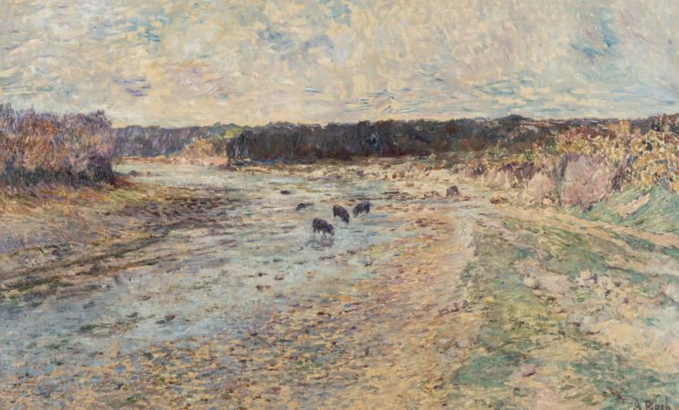 Anna Boch, Côte de Bretagne, 1901, Collection particulière - Exposition Anna Boch, un voyage impressionniste au Musée de Pont-Aven (Finistère)