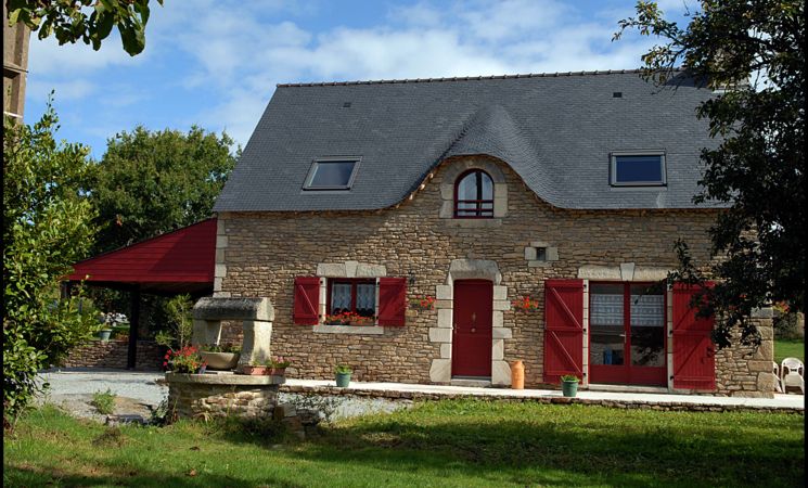 Location de vacances pour 7 personnes à la campagne dans la Vallée du Blavet à Inzinzac-Lochrist, près d'Hennebont, tout proche de Lorient (Morbihan, 56) Bretagne Sud