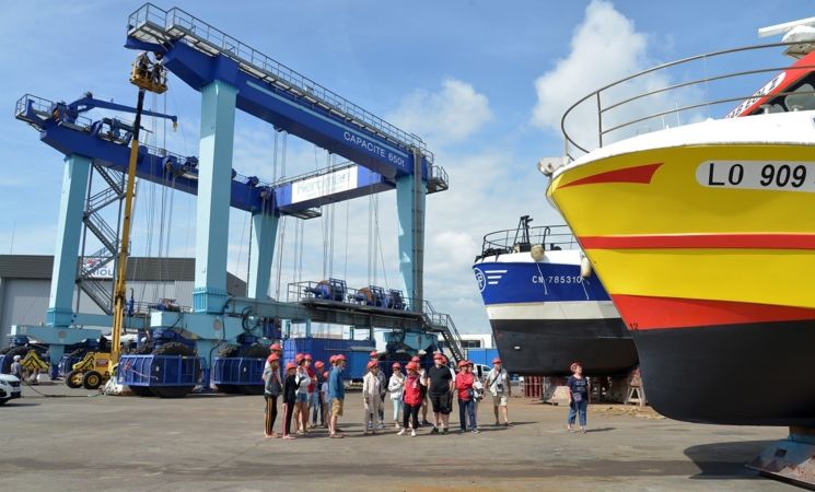 Visite aire de réparation navale Lorient