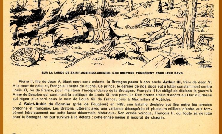 la défaite de St Aubin du Cormier 1488