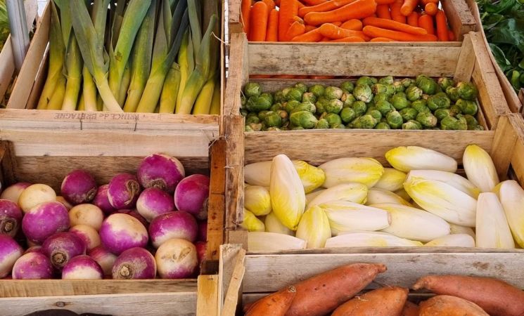 Légumes d'hiver au marché