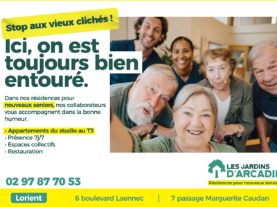 Résidence Services Séniors Les Jardins d'Arcadie de Lorient Villeneuve