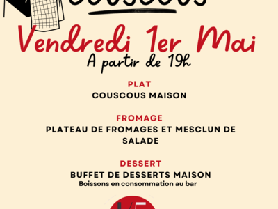 soiree cousous 1 er mai