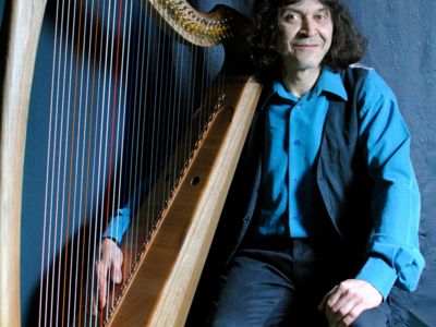 Christophe Guillemot, musiques traditionnelles à la harpe