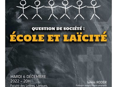 Question de société : école et laïcité - Iannis Roder