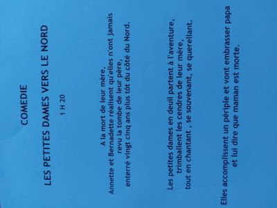 Théâtre « Deux petites dames vers le nord » de Pierre Notte