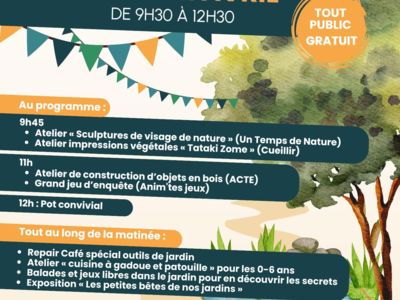 Premier anniversaire du Jardin des pas perdus