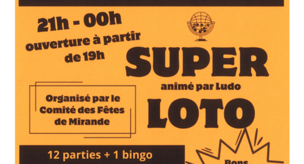 Loto du Comité des Fêtes_Mirande