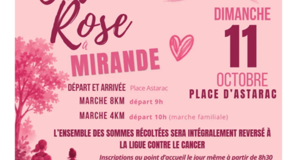 Une marche solidaire pour Octobre rose_Mirande