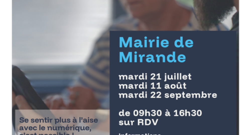 Rencontre avec un conseiller numérique_Mirande