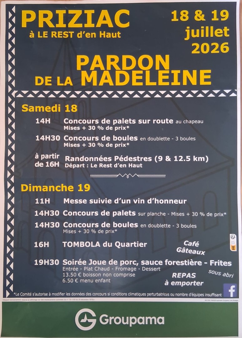 Le pardon de la Madeleine