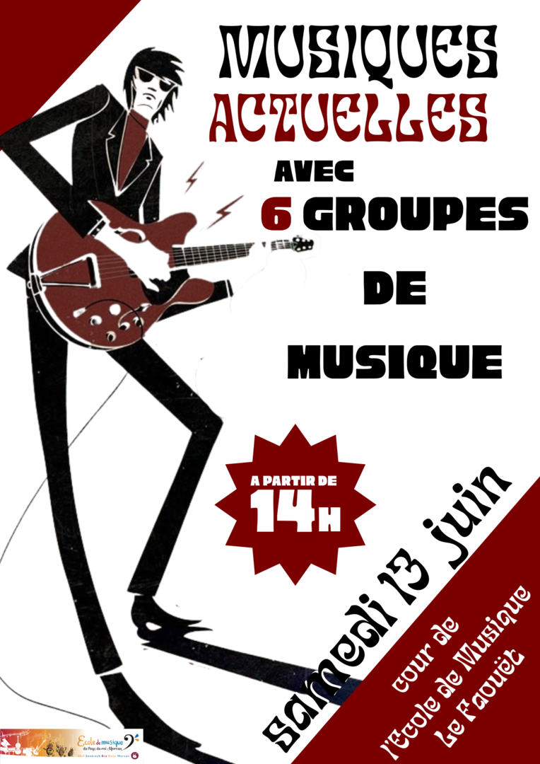 Purple Black Bold Modern Music Concert Poster