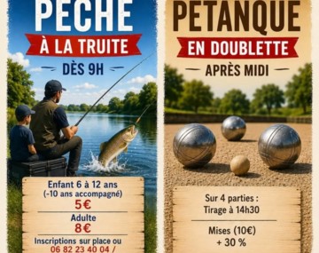 Concours de pêche et pétanque