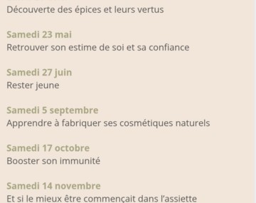 Atelier découverte des épices et leurs vertus