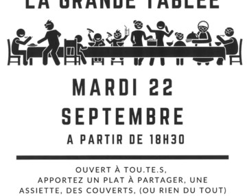 Bienvenue à la grande tablée