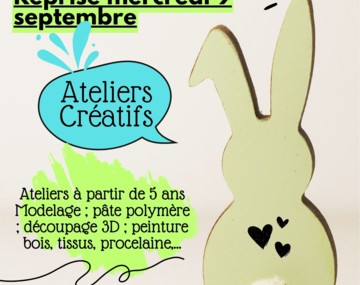 Reprise atelier de loisirs créatifs enfants
