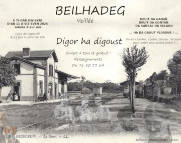 Veillée en breton à la gare de Guiscriff