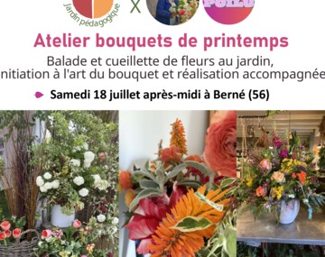 Atelier bouquets de fleurs d'été